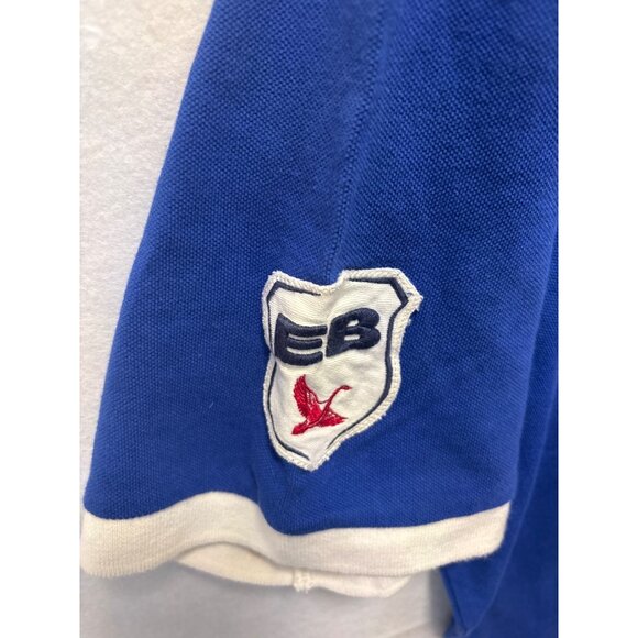 Eddie Bauer Blue Polo Shirt Embroidered Logos Mens Casual Short Sleeve Cotton xl - Picture 5 of 15